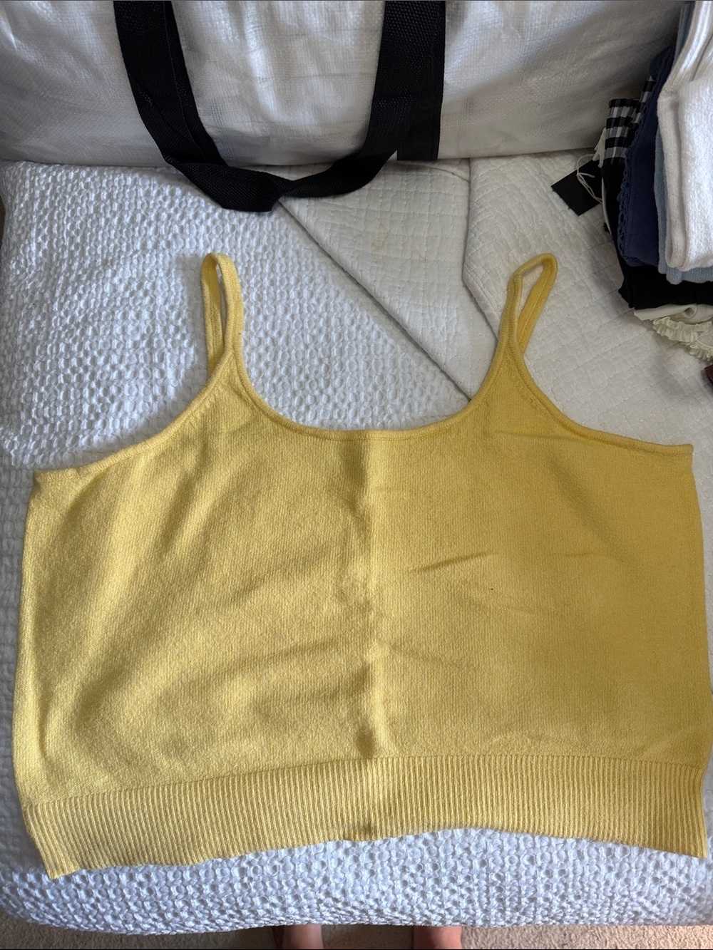 Old Navy Yellow Knit Spaghetti-Strap Cami